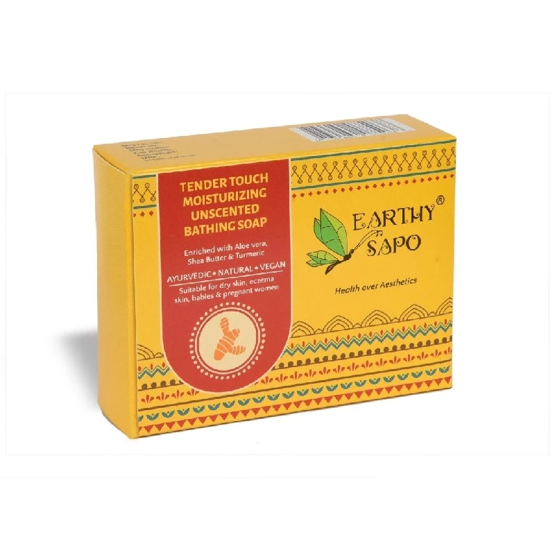 Earthy Sapo Tender Touch Moisturizing Unscented Bathing Soap, 100 g-2.webp